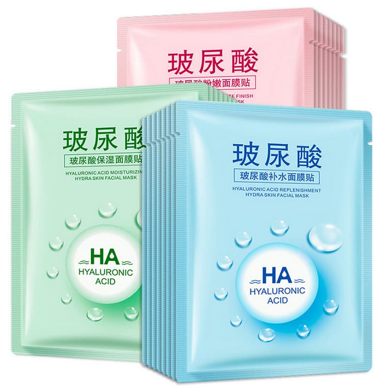 Yizhichun Hyaluronic Acid Facial Mask, Moisturizing and Hydrating Facial Mask Sheet, Factory Direct Sales Skincare Products (WeChat/Sales)