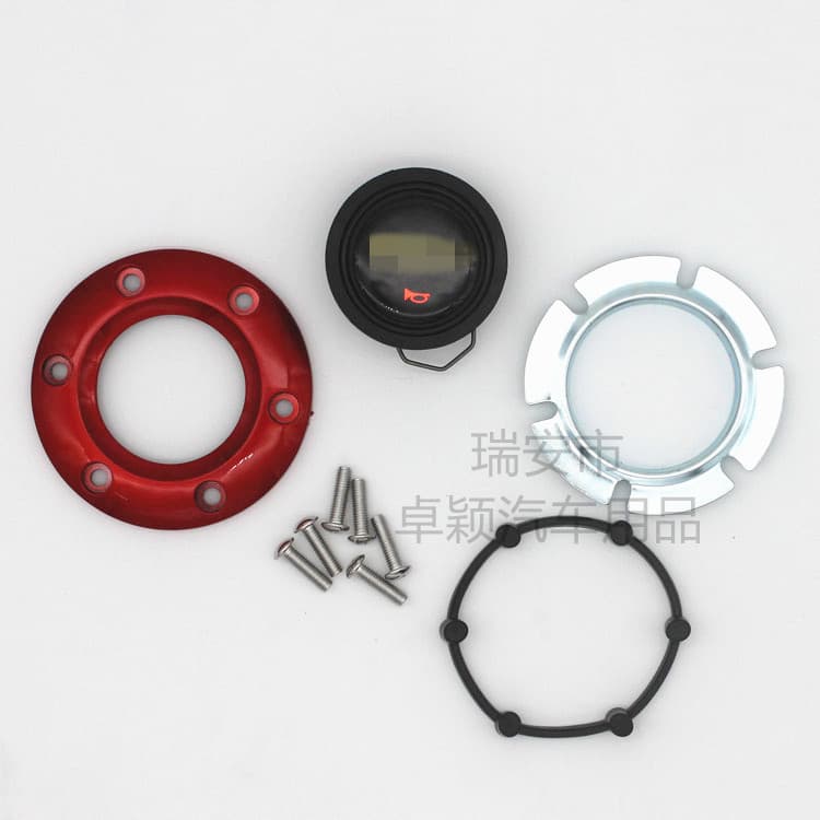 Car Modification Racing Steering Wheel Carbon Fiber Horn Button Cover Universal