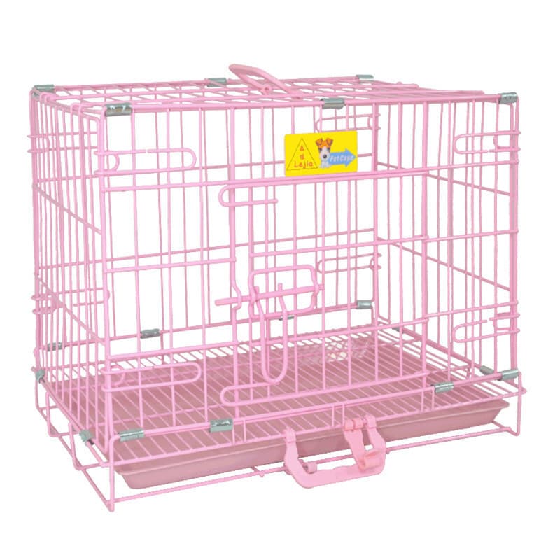 Genuine Lejia Dog Cage Cat Cage Thickened Foldable Small Medium Large Dog Teddy Bichon Pet Wire Cage
