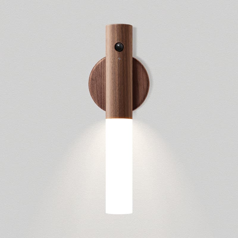 Cross-border minimalist style solid wood magnetic sensor light wardrobe light bedside dormitory light kitchen cabinet light outdoor emergency light