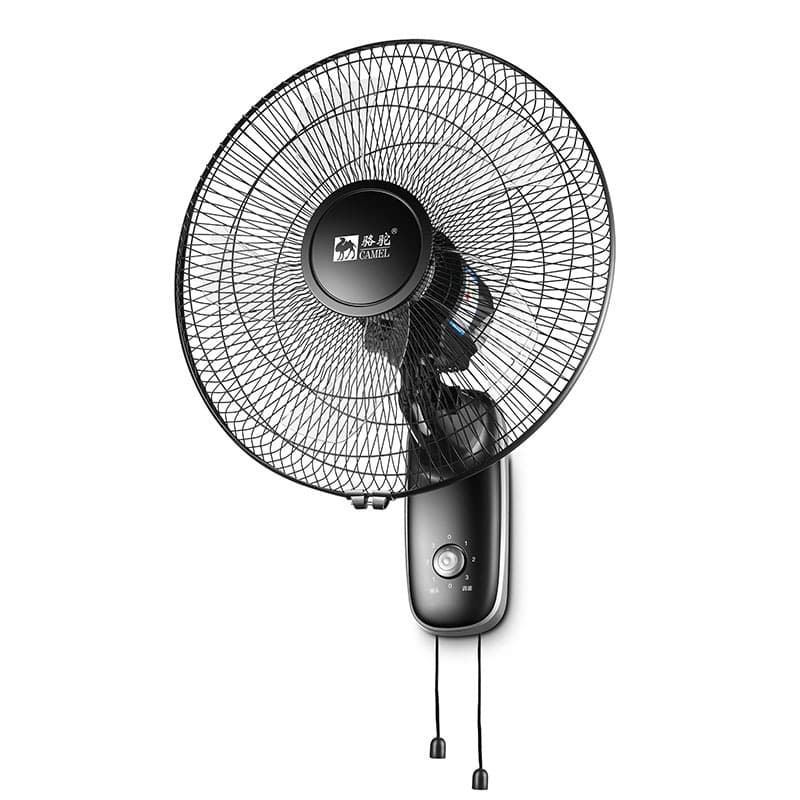 Camel Wall Fan, Wall-Mounted Electric Fan for Home, Restaurant, Wall-Mounted Oscillating Fan with Metal Aluminum Blades