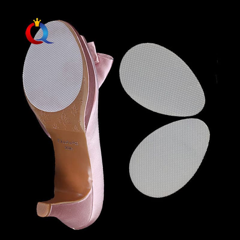 In stock: Wear-resistant, transparent checkered high-heeled shoe sole anti-slip patch; checkered sound-absorbing protective clothing anti-wear sole patch.
