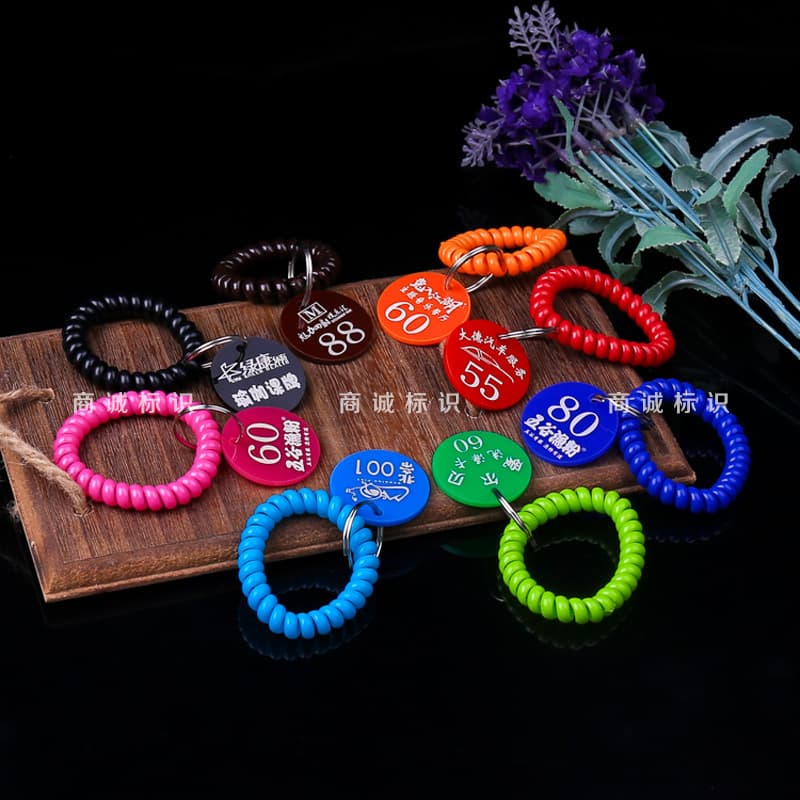 Custom Number Plate Label Tag Number Plate Clip Hand Tag Keychain Scrub Room Malatang Bathroom Locker