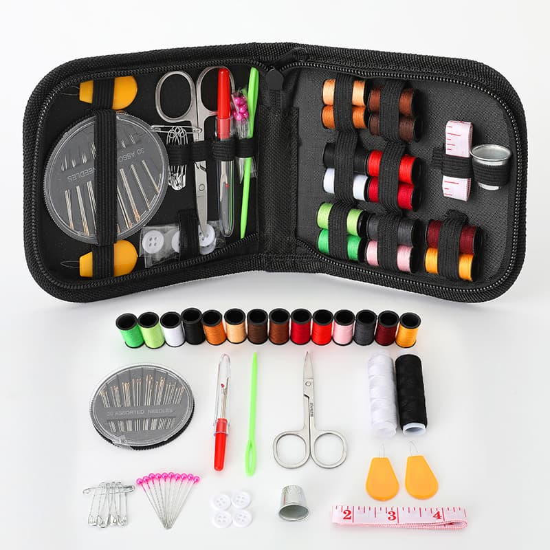 Portable Home Sewing Kit 72-Piece Set Needle And Thread Box Hand Sewing Needles Storage Tool European American Style Simple Luxury
