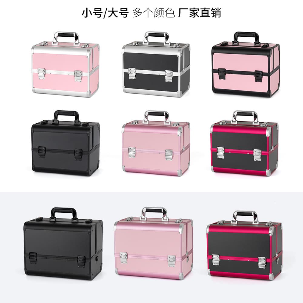 Professional Makeup Case Handheld Multi-Layer Portable Large Capacity Tool Box for Makeup Artist, Beauty, Hairdressing, and Semi-Permanent Tattoo