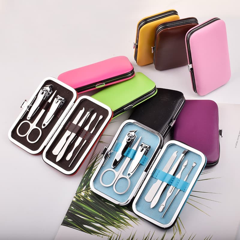 Customized Manicure Tools 7-Piece Nail Scissors Stainless Steel Nail Clippers Nail Clipper Gift Set