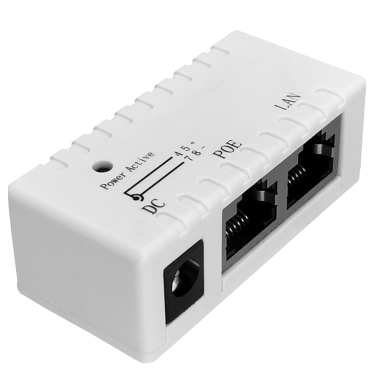 White POE Power Supply Module CPE Wireless AP Bridge POE Splitter POE Combiner POE Power Box 5-48W