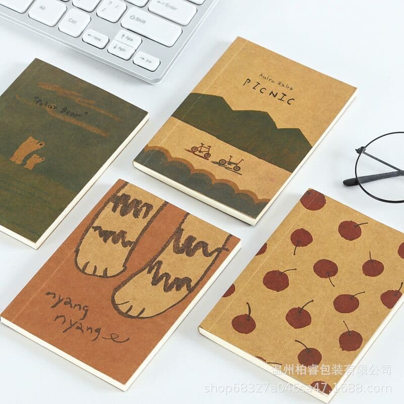 Spot Japanese stationery wholesale dream time and space kraft paper notebook exquisite portable pocket notebook notepad