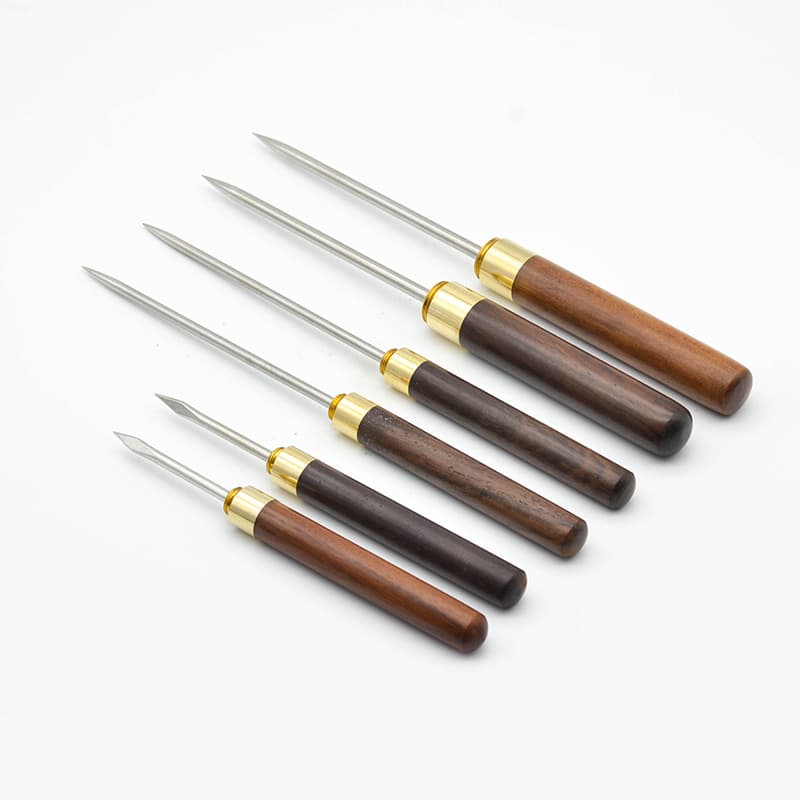 Japanese-style Ice Shaver and Carving Tool - Triple-Prong Ice Pick, Sphere Maker, and Tridents for Bartending