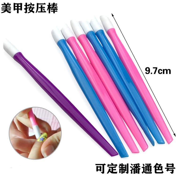 Factory Direct Nail Sticker Pressing Stick, Nail Cleaner for Dust Removal, Plastic Embossing Stick, Gift Item