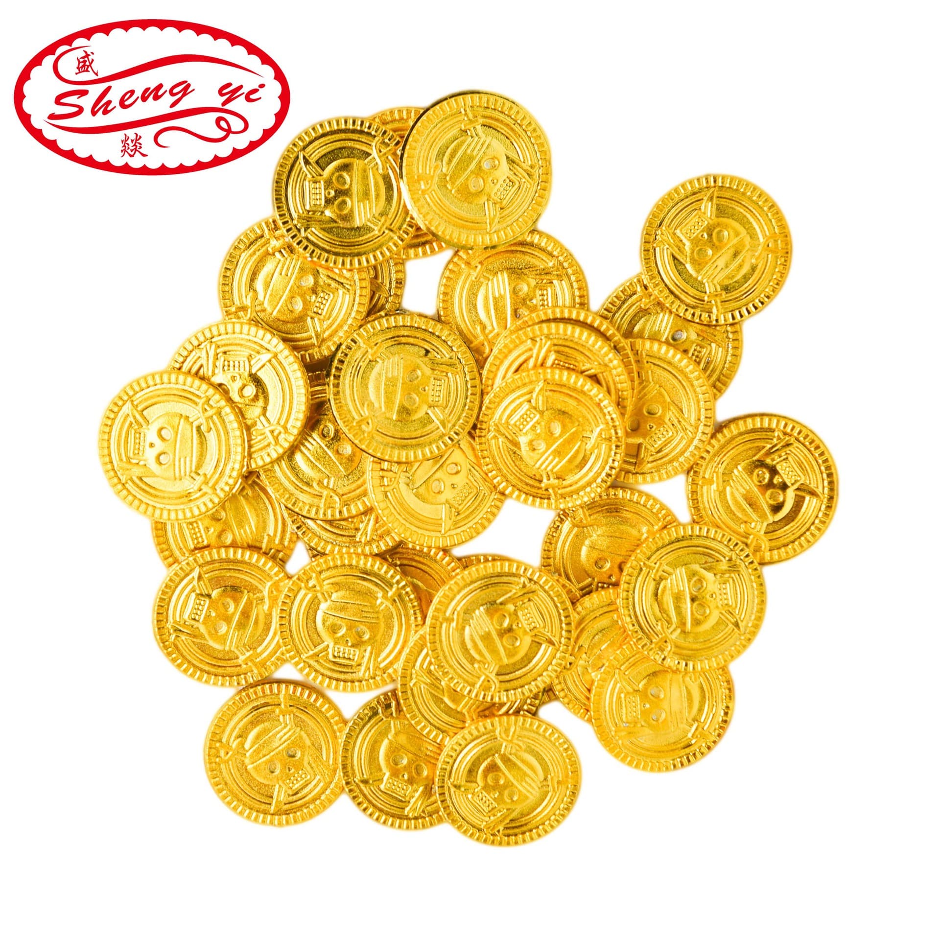 [Cross-border] Halloween party supplies, electroplated pirate gold coins for games, escape rooms, haunted houses.