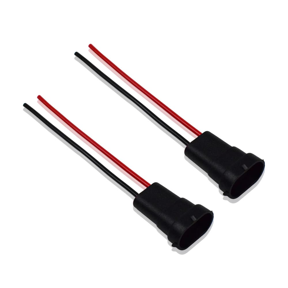 Car socket cord led hid H11 H9 H8 880 H16JP waterproof male and female connector plug with cord
