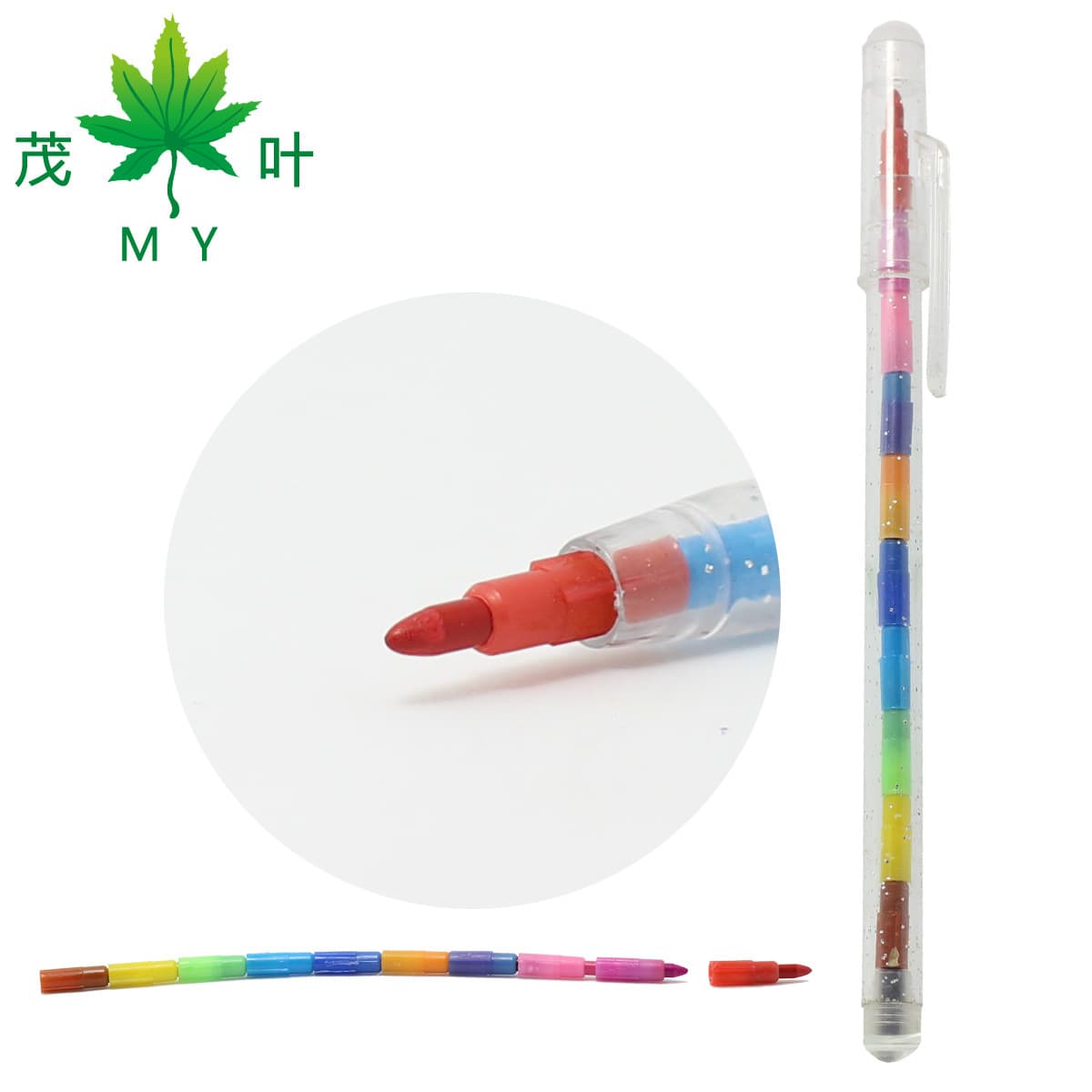 11-Segment Bullet Crayons (563) Multi-Section Colored Drawing Tools