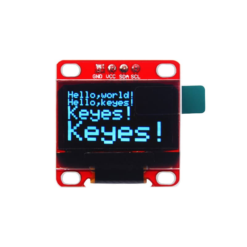 0.96 inch OLED Display Module OLED LCD Screen IIC Communication Blue Screen Compatible with Arduino