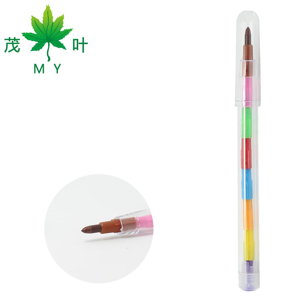 8-section bullet crayon 566 multi-section color crayon drawing tool portable