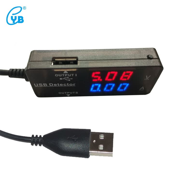 YB26VA Dual Display USB Voltage Current Meter Type-C Battery Capacity Tester PD Phone Charger Detector