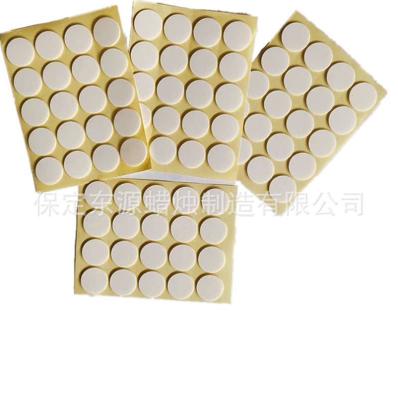 [Factory Stock] Candle Wick Stickers, Foam Double-Sided Adhesive Diameter 2cm Thickness 1mm Base Adhesive, 20 Pieces per Sheet