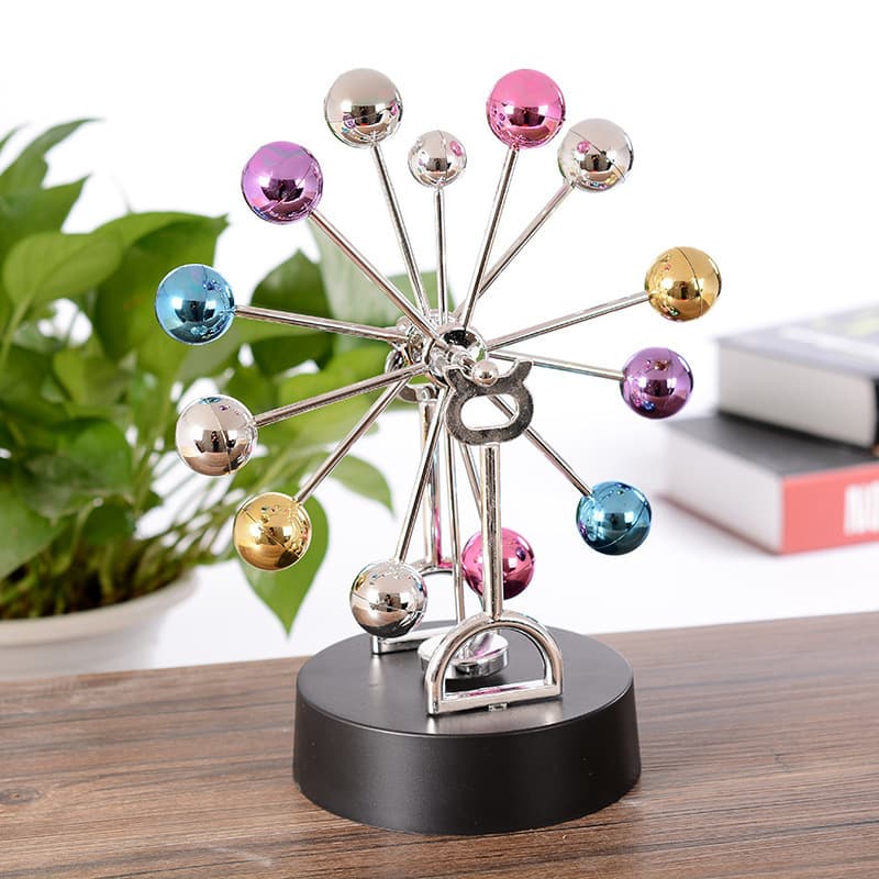 Creative Ferris Wheel Magnetic Perpetual Motion Swinger Model - Desk Ornament for Couples and Step Boosting Gift