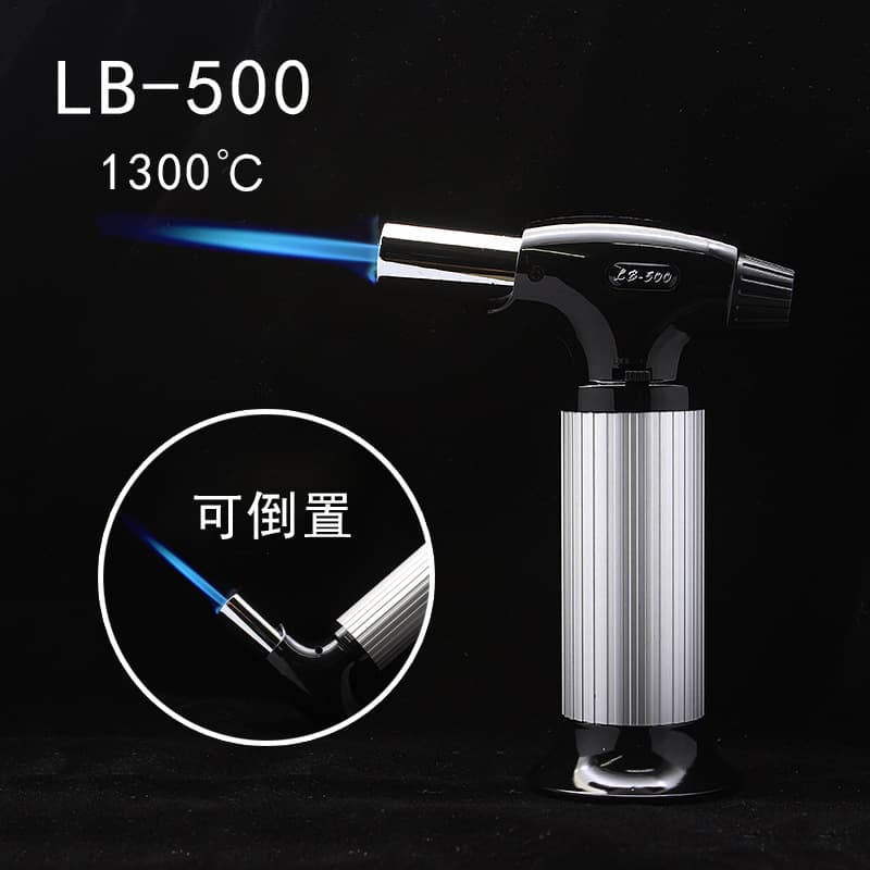 LB500 medium-sized inflatable welding gun lighter, high-power fixed-fire direct-injection flame welding gun, barbecue BBQ lighter