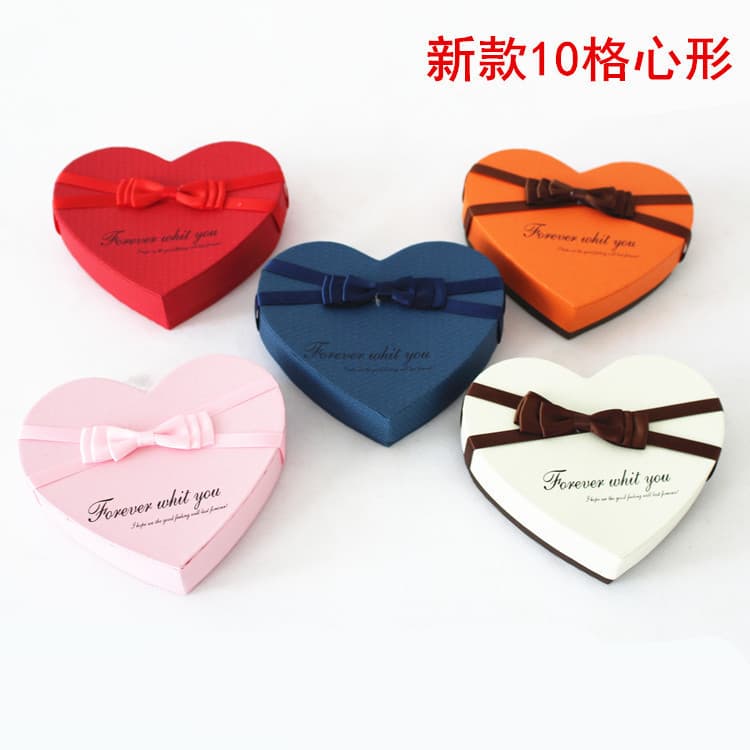 New 10-grid Heart-shaped Chocolate Gift Box Chocolate Packaging Box Candy Packaging Gift Box Ferrero Box