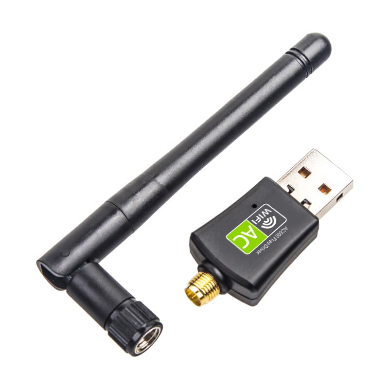 2.4g/5g Dual-Band Network Card AC600M Wireless Network Card Driver-Free USB WiFi Receiver Driver-Free