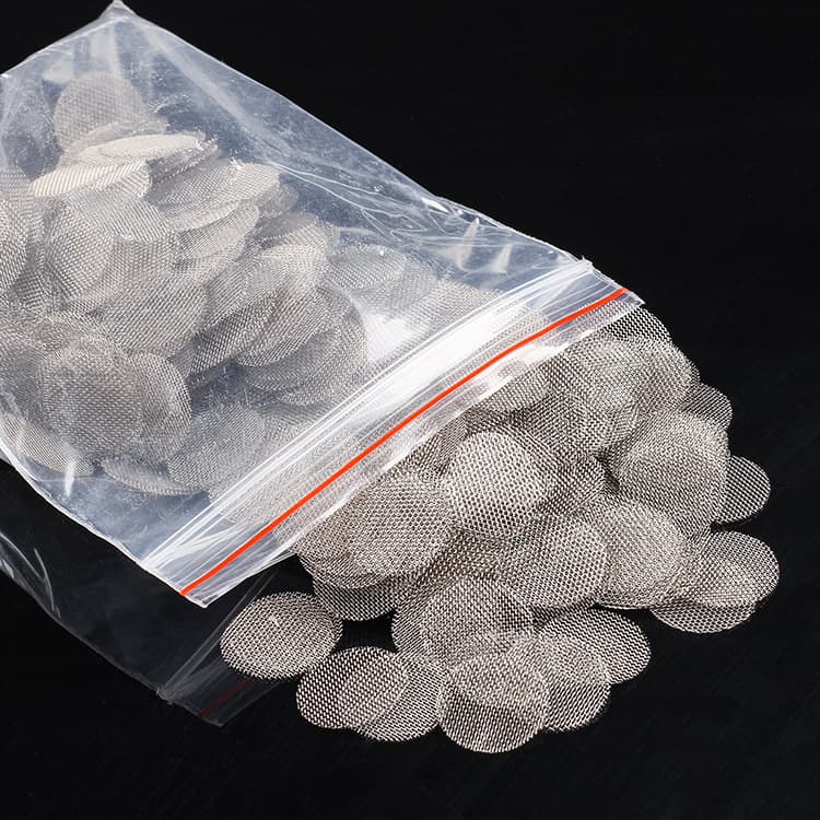 Stainless Steel Metal Cigarette Holder Filter Net Aid Burning Net Cigarette Thread Filter 500 Pieces/pack Home Daily Use