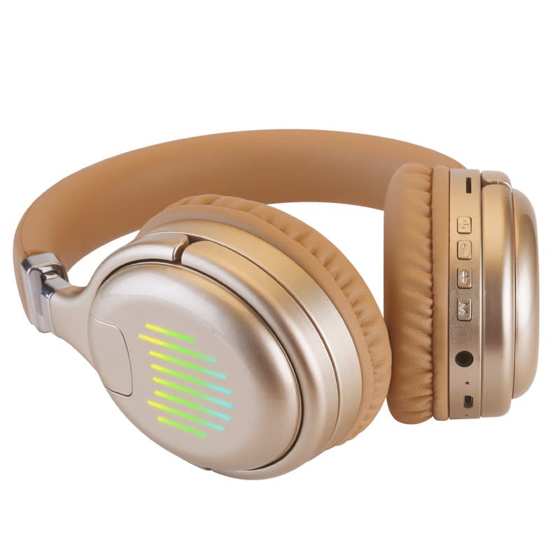 New Over-Ear Foldable Bluetooth Headphones Wireless Gaming Headset with Card Slot 5.0 Stereo RGB