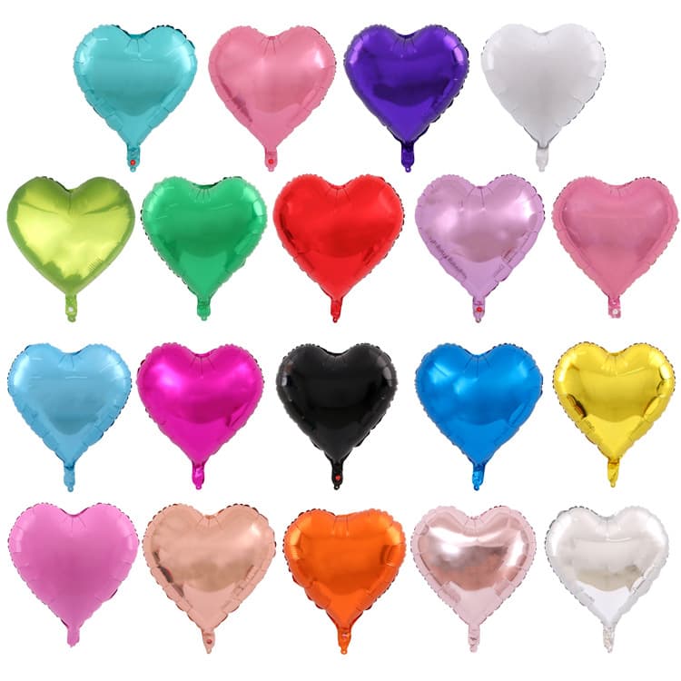18-inch love aluminum foil balloon birthday party wedding heart-shaped aluminum foil balloon festival wedding room decoration balloon wholesale