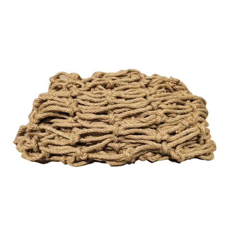 Hemp Rope Grid Decorative Net Vintage Bar Restaurant Ceiling Partition Decoration Fishing Net Climbing Net Safety Protection Rope Net