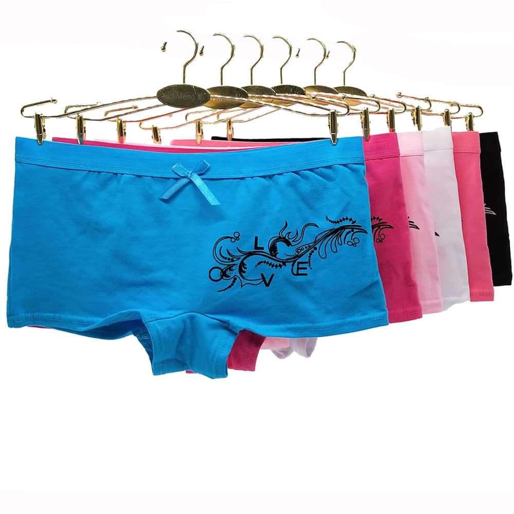 Women's Boxer Briefs Manufacturer Export Cotton Women's Boxer Shorts Wholesale Ladies Boxer Briefs