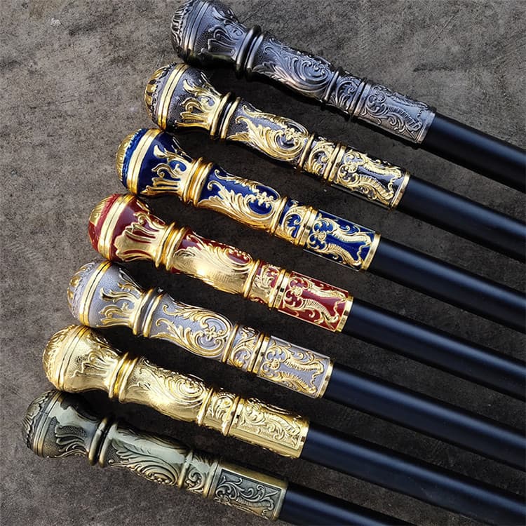 Song Brand Stainless Steel Round Tip Cane Sword Walking Stick Sword Self-Defense Sword Hiking Sword Short Sword Unsharpened Wholesale