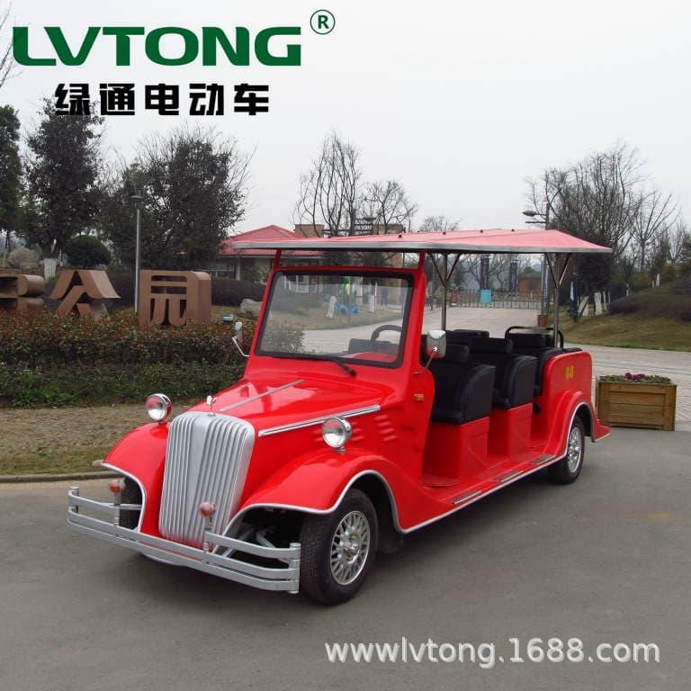 Scenic Tour Car for Tourist Areas, Guangdong Green Electric 8-Seat Electric Tour Car Factory Supply