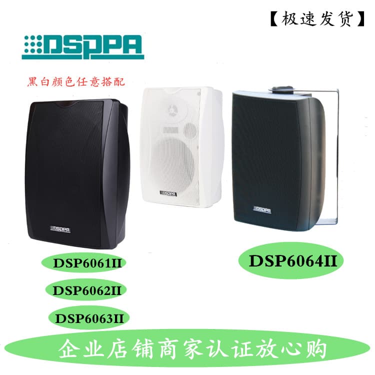 DSPPA DSP6061II DSP6062II DSP6063II Black and White Wall-Mounted Speakers