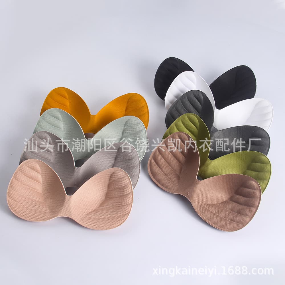 Manufacturer Wholesale Underwear Bra Pads Macaron Multi-Color Sponge Bra Pads One-Piece Bra Cup Tube Top Integrated Cup Pads