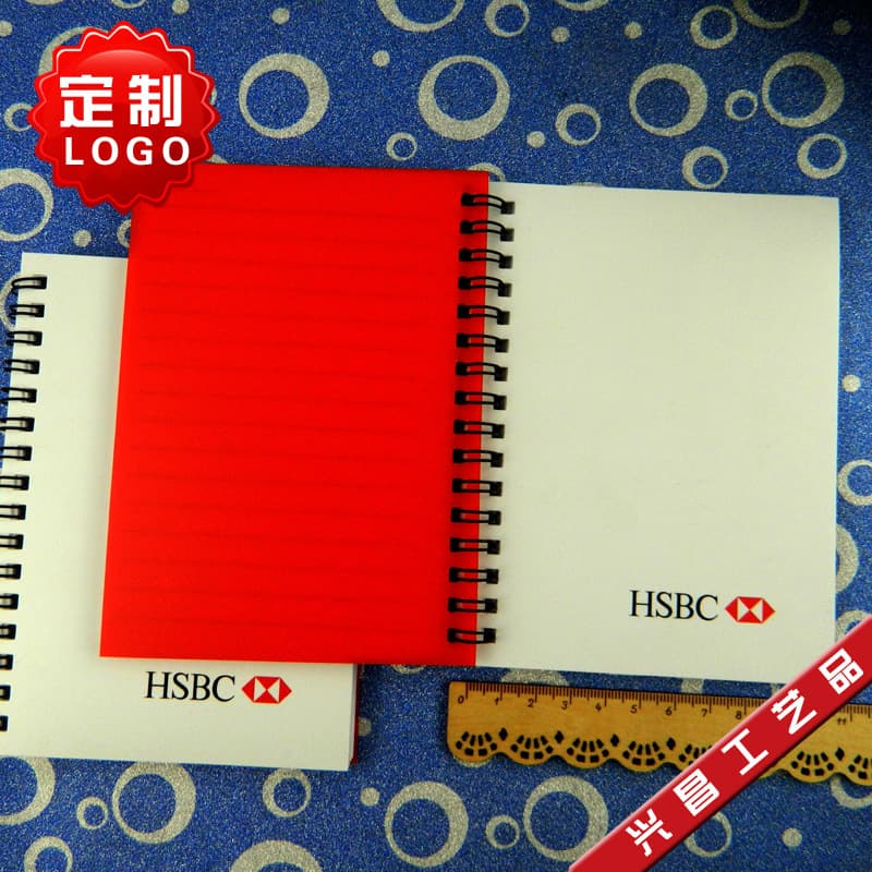 Spiral Notebook with Logo, PP Spiral Bound Notepads, Cover Loose-leaf Notebooks Manufacturer Production