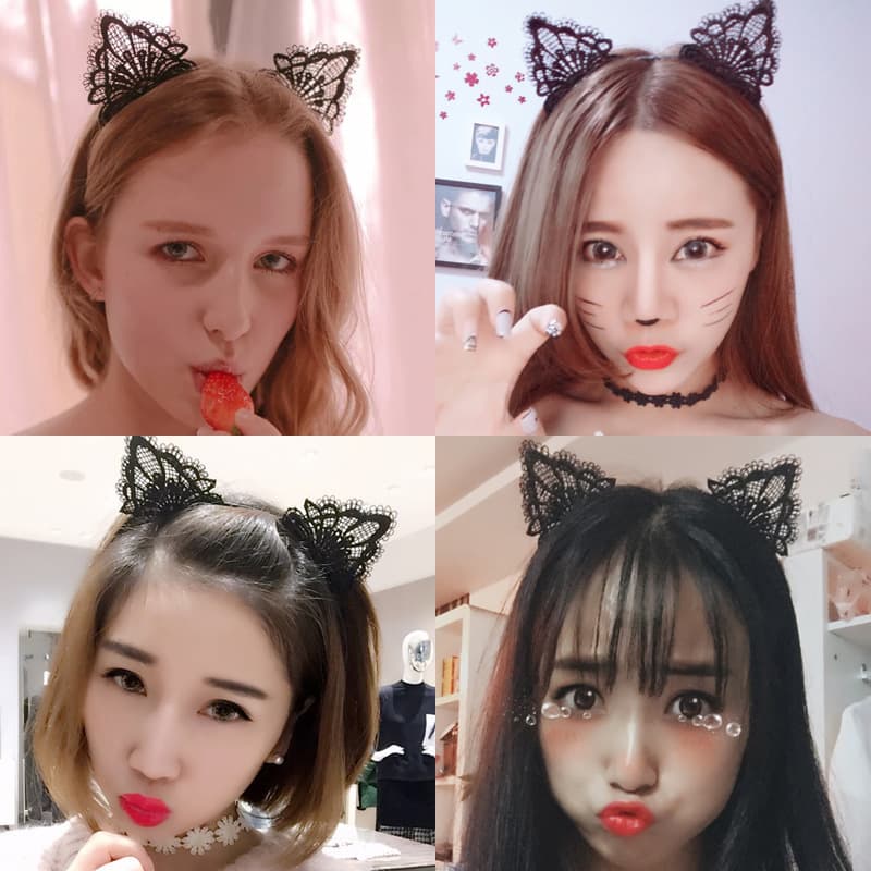 Sexy Lingerie Accessories Korean Style Cute Cat Ears Headband Cat Girl Accessories Christmas Party