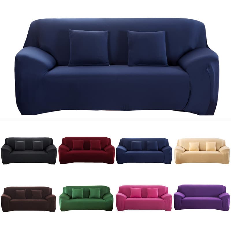 All-season Solid Color Elastic Sofa Cover Full-pack Non-slip Home Use Sofa Towel Nordic Dustproof Pad