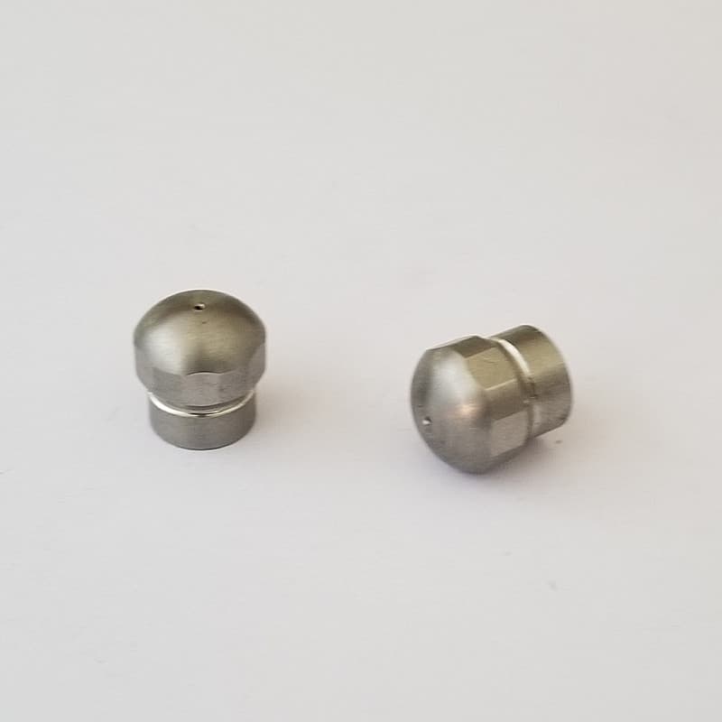 1/8" Stainless Steel High-Pressure Pipe Cleaning Nozzle, Stainless Steel Pipe Unclogging Nozzle, Unclogging Water Rat