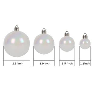 Factory Direct Colorful Transparent Ball Christmas Decoration Gift Ball Bright Iridescent Hanging Ball Colorful Ball Christmas Tree