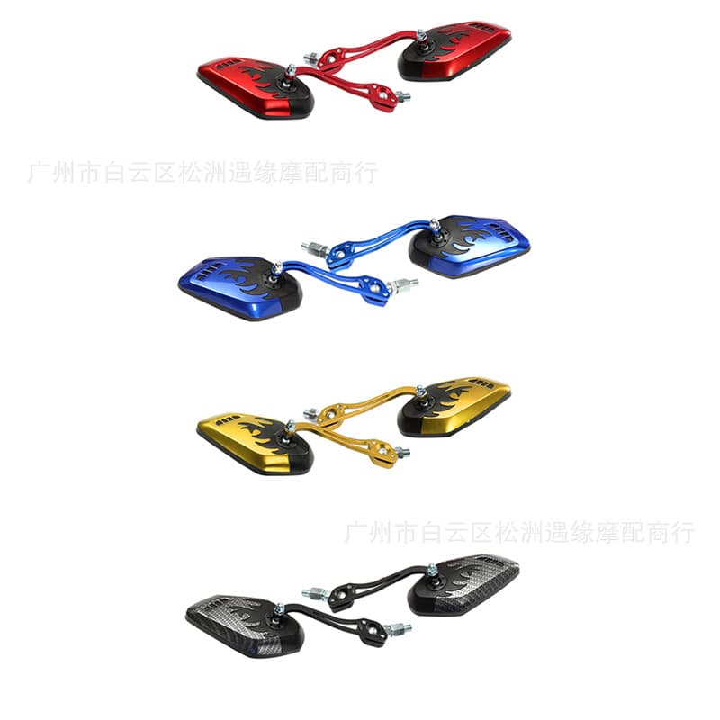 Retrofitted Motorcycle Rearview Mirror Harley Touring Prince Reverse Mirror Reflective Vintage Motorcycle