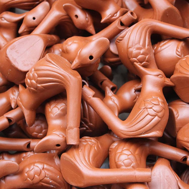 Ceramic crafts waterbird 10119 imitation purple sand waterbird whistle can blow bright sound manufacturer wholesale