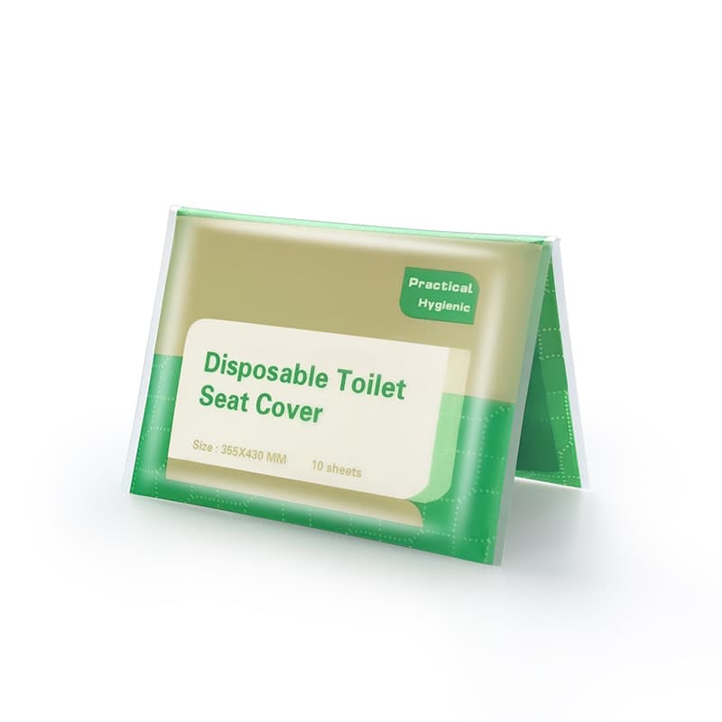 [English Universal 10-Sheet Pack] Soluble Water-Activated English Neutral Packaging Disposable Toilet Seat Cover Paper