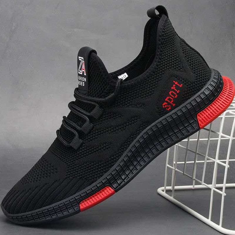 Running Shoes 2026 Spring Breathable Sports Shoes Unisex Couple Casual Flyknit Lace-up Travel Shoes Men's Shoes