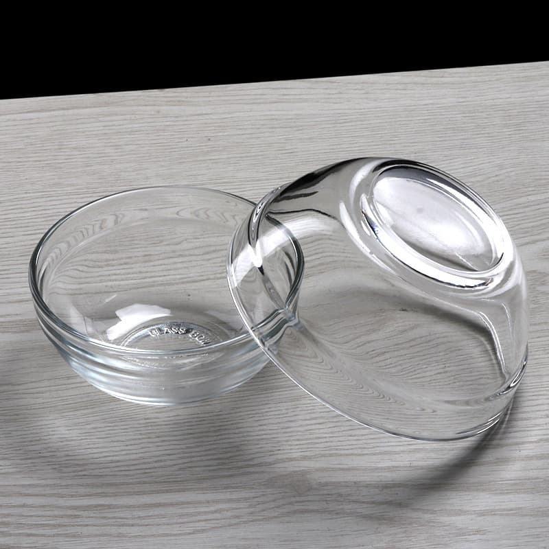 Bozi cake bowl food grade glass bowl high borosilicate transparent high temperature resistant household food supplement large and small pudding salad bowl