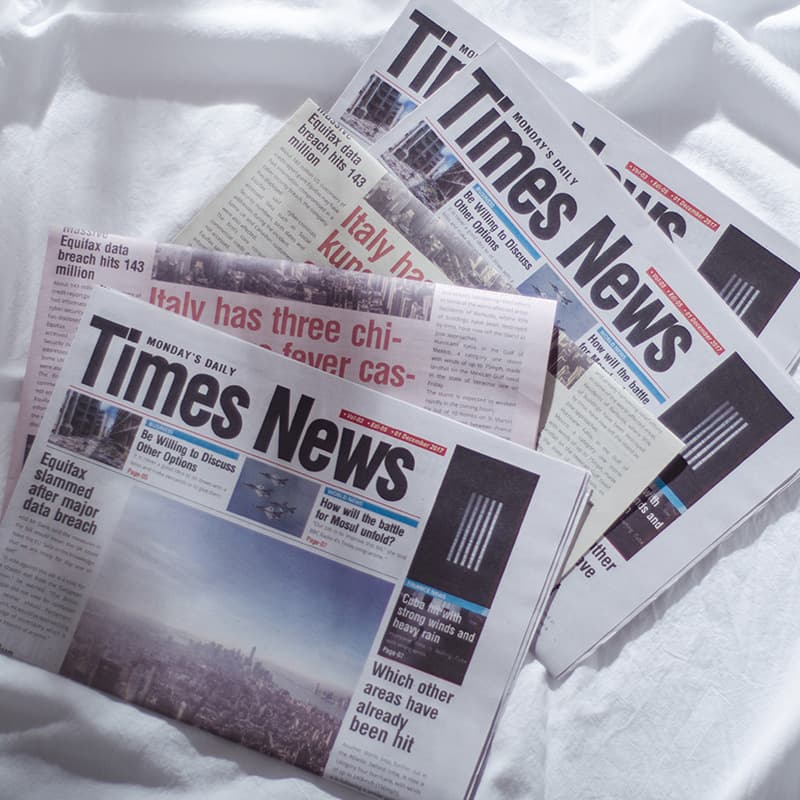 INS-style English newspaper photo props, vintage English packaging newspaper for photography