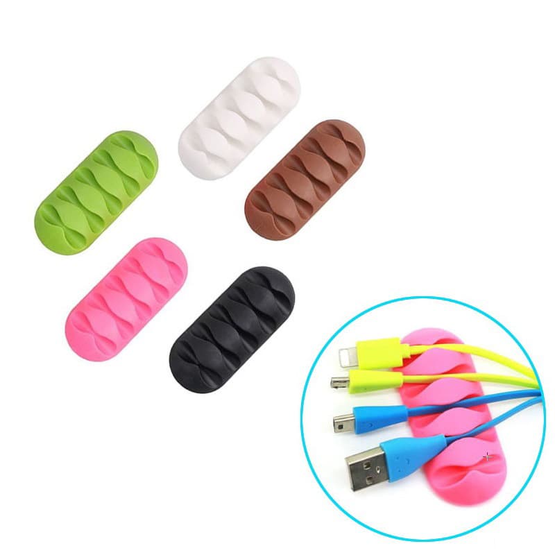 Factory Direct Desktop Simple Cable Organizer Wire Management USB Cable Holder Mouse Cord Clip