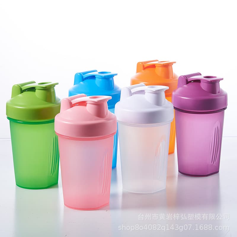 400ML Shake Cup Advertising Cup with Graduations Fitness Plastic Shaker Printed LOGO Sports Protein Powder Shaker