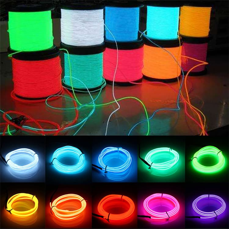 Source Factory EL Cold Light Wire Sets for Stage Decoration, Fluorescent Dance Costumes, Matchstick Figure Lights