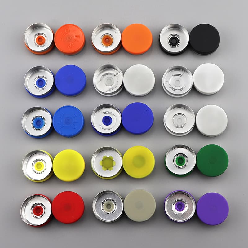 Manufacturer wholesale 20-tooth various vials with aluminum plastic cap bayonet bottle aluminum cap easy tear aluminum plastic cap