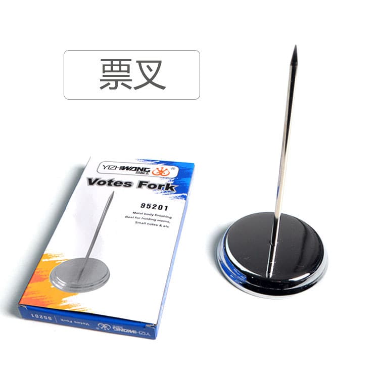 Puzzle king ticket fork stainless steel menu receipt inserter kitchen ticket summons fork single needle cashier note